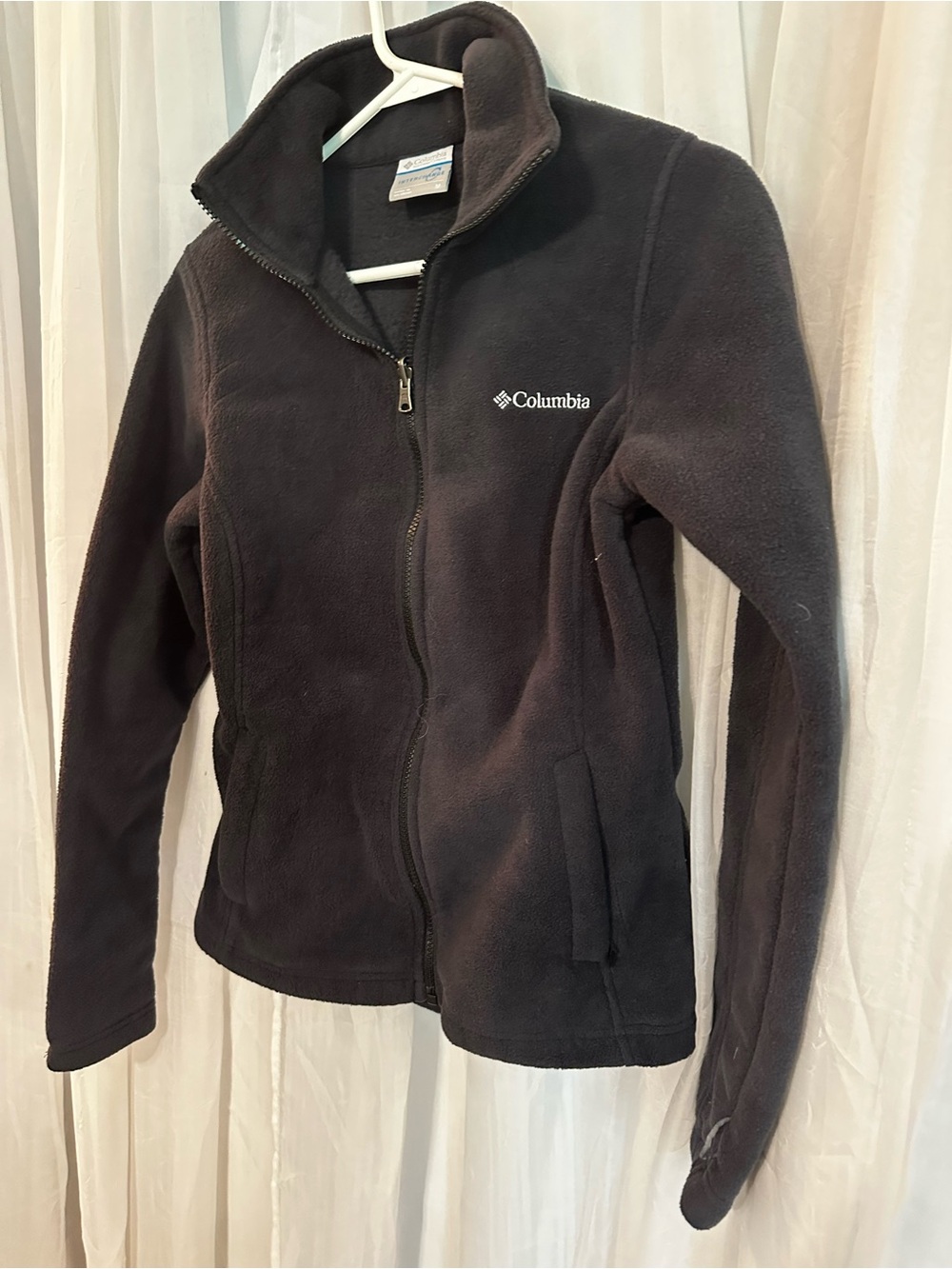 Columbia Black Zip-Up Women's Fleece Jacket - Picture 2 of 7